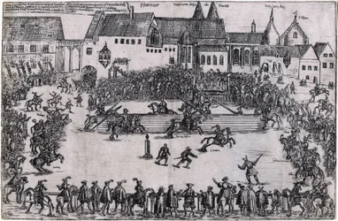 Turnaj v době Jindřicha I. Ptáčníka (938) (Henri I. de Saxe ou de Germanie, dit Henri l