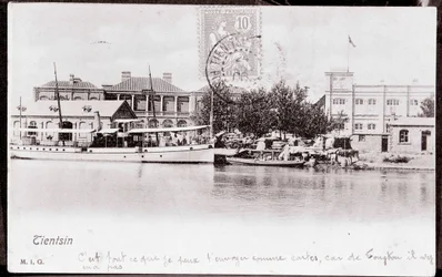 Pohled na město Tsien Tsin v Číně Fotografie z roku 1906 – soukromá sbírka