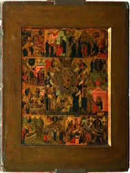 Oslava Panny Akathist Hymnus k Nejsvětější Bohorodice, počátek 17. stol.