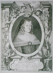 Amalie Alžběta z Hanau-Muntzenberg (1602-51) z „Portraits des Hommes Illustres“, rytina Petruse de Iode, vydáno 1706 (rytina)