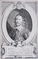 Barthold van Gent (asi 1580-1650) z knihy "Portraits des Hommes Illustres", vyryl Petrus de Iode, vydáno 1706 (rytina)