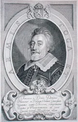 Frans van Donia († 1651) z „Portraits des Hommes Illustres“, ryl Petrus de Iode, vydáno 1706 (rytina)