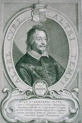 Hugo Everhardt Cratz von Scharfstein (asi 1595-1663) z "Portraits des Hommes Illustres", vyryl Petrus de Iode, vydáno 1706 (rytina)
