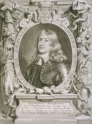 Frederick William (1620-88) Braniborský kurfiřt, z „Portraits des Hommes Illustres“, vyryl Petrus de Iode, publikoval 1706