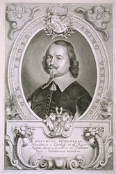 Matthias Mylonius Biorenklou (1607-71) z knihy "Portraits des Hommes Illustres", vydané roku 1706