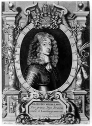 Portrét George Wilhelma, kurfiřta braniborského (1595-1640), ryl Petr de Iode
