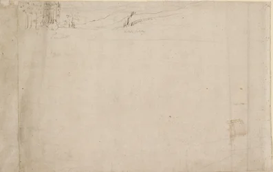 Panorama Londýna při pohledu ze Southwarku: Lambeth, 1554