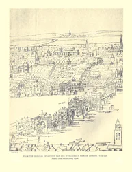 Van Den Wyngaerdes Pohled na Londýn, c1550, 1886
