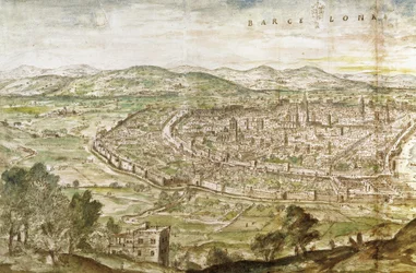 Pohled na Barcelonu, 1563
