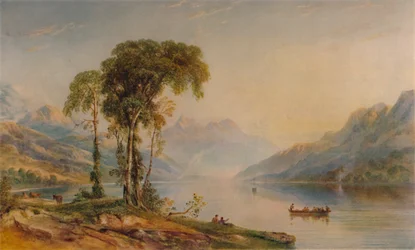 Ben Venue z jezera Loch Achray, 1840, 1935