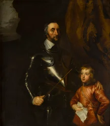 Portrét Thomase, hraběte z Arundelu s jedním z jeho vnuků (1592-1646), kolem 1620-41 (olej na plátně)