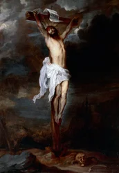 Ukřižování, cca 1621-1625, od Antona van Dycka (1599-1641), olej na plátně