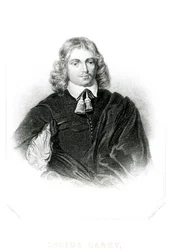 Lucius Carey (asi 1610-43) ilustrace z „Portréty postav slavných v britské historii“, vyryté Thomasem Phillibrownem (fl. 1834-60) (mezzotinta)