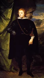 Portrét prince Charlese Louise Falckého (Mannheim 1617-1680), obraz od Anthonyho van Dycka (1599-1641)