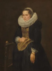 Portrét vlámské dámy, pravděpodobně 1618 (olej na plátně)