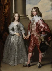 William II, princ Oranžský, a jeho nevěsta, Marie Stuartovna
