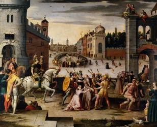 Zatčení a poprava Thomase Morea, kancléře anglického Jindřicha VIII., kolem roku 1541-1599