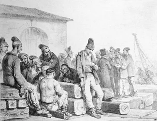 Odsouzení, vyryl Francois Seraphin Delpech (1778-1825), první polovina 19.