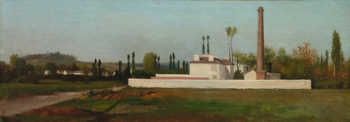 Průmyslový závod, asi 1865-70 (olej na látce)