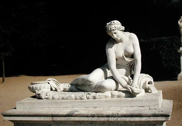Nymfa s mušlí, z Parterre de Latone