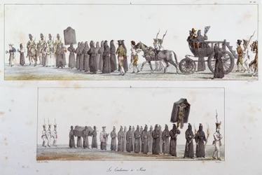 Odsouzen k smrti Antoine Jean-Baptiste Thomas (1791-1834), akvarel