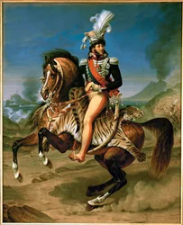 Joachim Murat, neapolský král a francouzský maršál, na koni ...