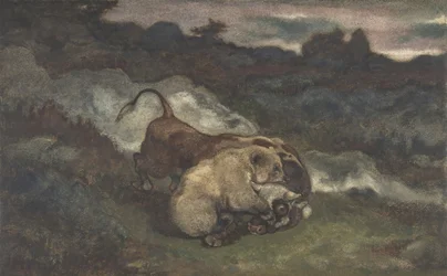 Bear Killing a Bull, 1810-75.