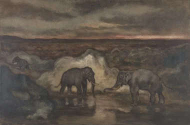 Sloni u bazénu, 1810-75.
