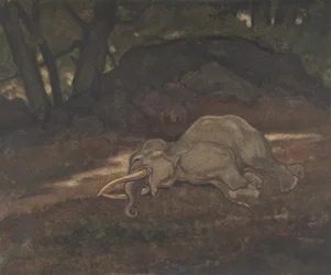 Spící slon, 1810-75.