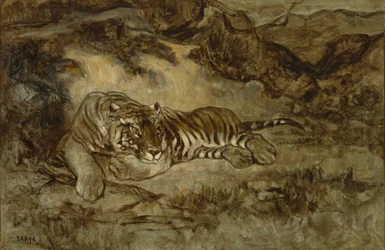 Tygr v klidu, kolem 1850-70