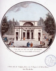 Pohled na dům mademoiselle Guimard, rue de la chaussée d