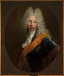 Friedrich Wilhelm Kettler (1692-1711) (Portrét muže s parukou a Řádem černé orlice)
