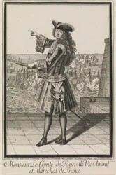 Monsieur Le Comte de Tourville Viceadmirál a francouzský maršál