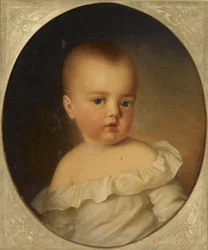 Portrét Marie Terezie Rakousko-Este 1849-1919 jako dítě, 1850