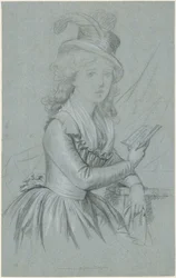 Portrét herečky Marie Magdalene Charlotte Ackermann (1757-1775)