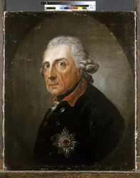 FRIEDRICH II. pruský "Veliký" Pruský král (1712-1786).