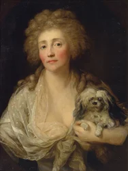 Portrét Anny Oraczewské se psem, 1789