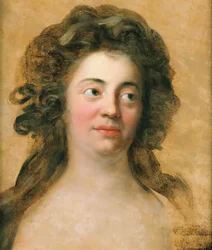 Portrét Dorothey Friederike Schlegel 1764-1839, rozené Brendel Mendelssohn, kolem roku 1790.
