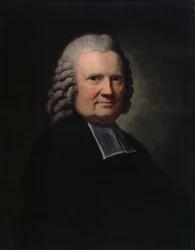 Probošt Johann Joachim Spalding v úředním oděvu