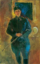 Otto von Aichelburg-Zossenegg jako poručík kavalérie