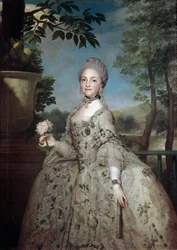 Portrét Marie Louise Parmské, princezny z Asturie (olej na plátně