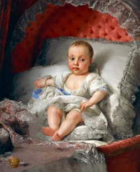 Portrét Infanta Carlota Joaquina de Bourbon, Anton Raphael Mengs