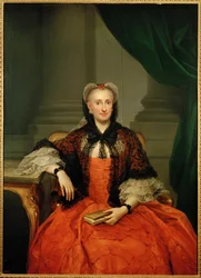 Královna Amálie Savojská, manželka Karla III (malba na plátně)