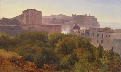 Francavilla Wood v Chiatamone, kolem roku 1824 (olej na plátně)