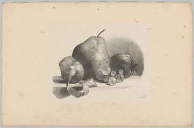Hruška, broskev, hroznové víno a oloupaný citron Flower and Fruit Studies (...) 3. epizoda (název série)