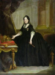 Marie Terezie (1717-80) rakouská císařovna (olej na plátně)