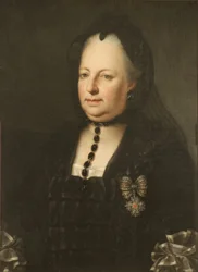 Marie Terezie ve smutečním oděvu