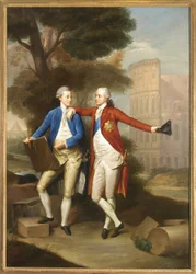 Hrabě Franciszek a Kazimierz Rzewuski v Římě, 1772