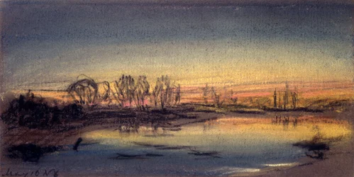Západ slunce, květen 1884
