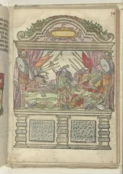 Alegorická scéna na jevišti na rohu Grote Markt, 1578